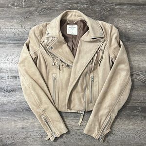 Abercrombie & Fitch Suede Fringe Jacket
